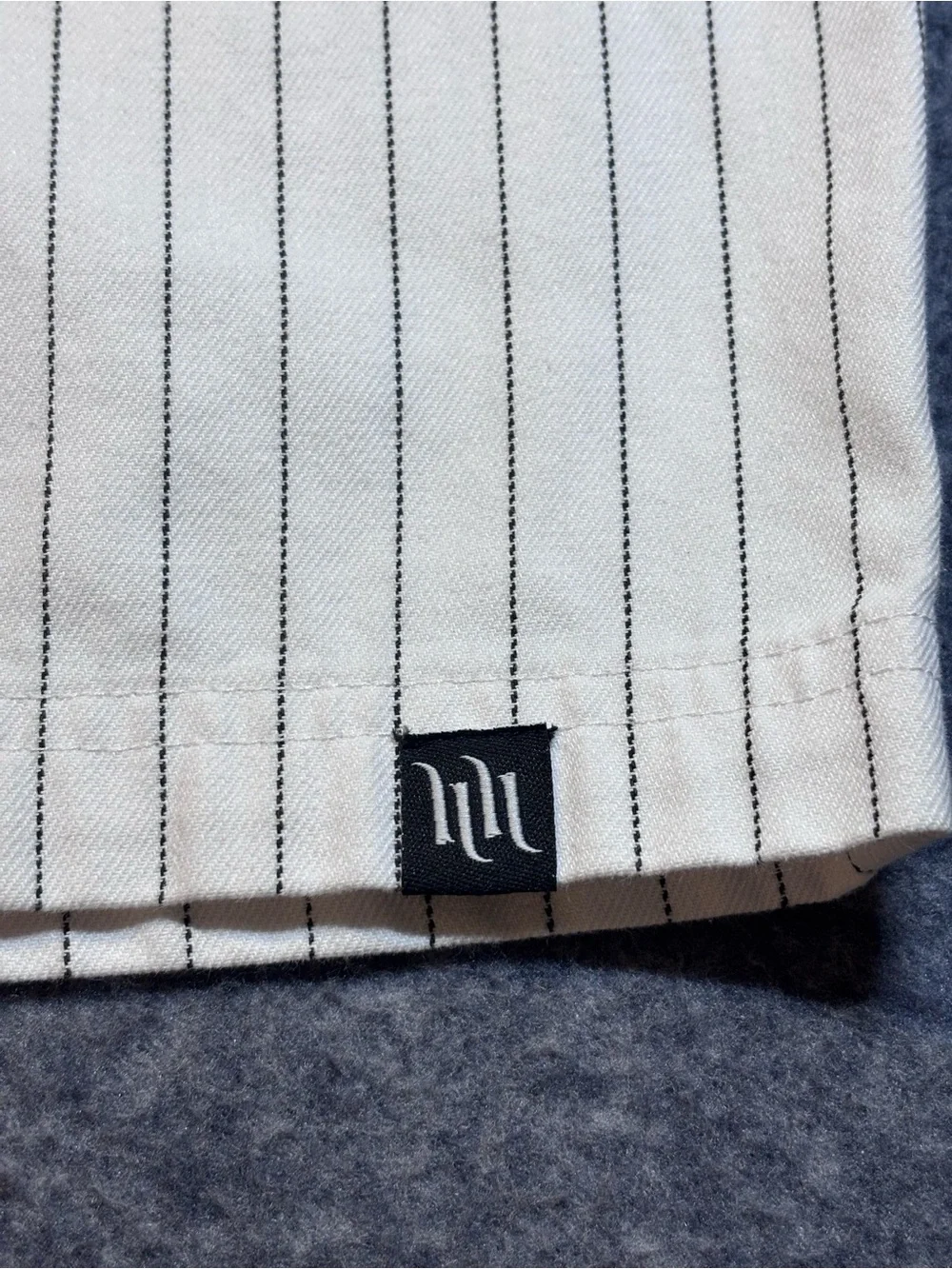 Hart and Huntington White Pinstripe Shorts